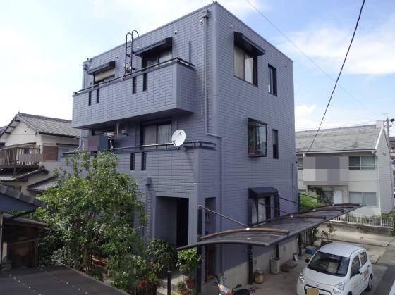 セキスイハウス施工のお住まいの豊田市での外壁塗装工事事例です。屋上防止と外壁塗装工事を同時施工いたしました。