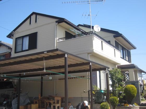 屋根外壁塗装　セキスイ施工のお住まい 豊田市古瀬間町 T様邸 断熱塗料ガイナ