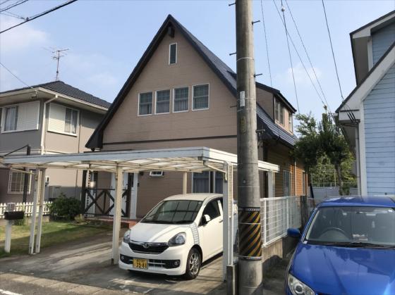 屋根カバー工法/重ね葺き　カーポート、サンテラス屋根脱着工事　豊田市西中山町　U様邸