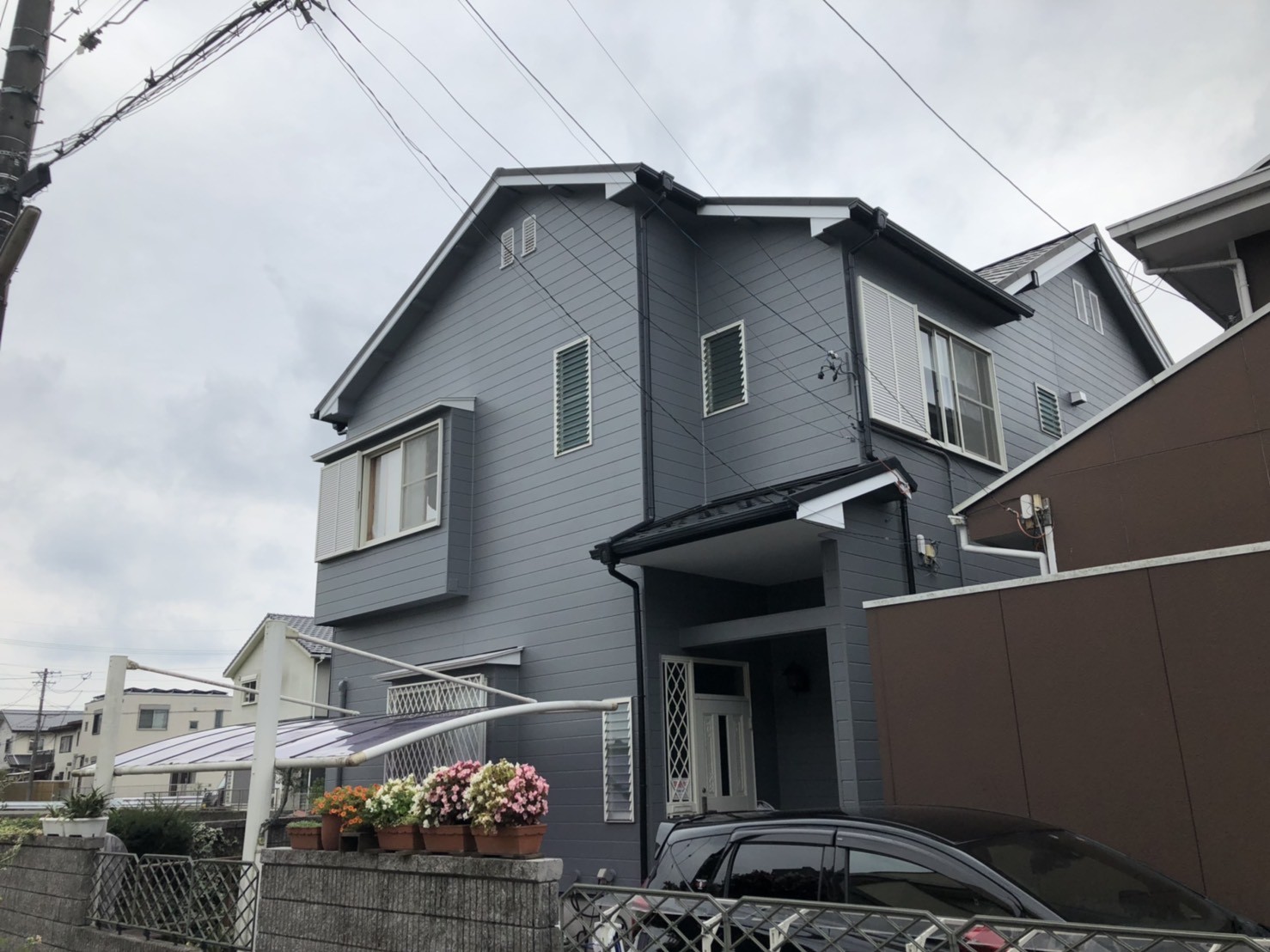 ニューハウスの建物の外壁塗装　瀬戸市石田町　Ｔ様邸　パーフェクトトップ