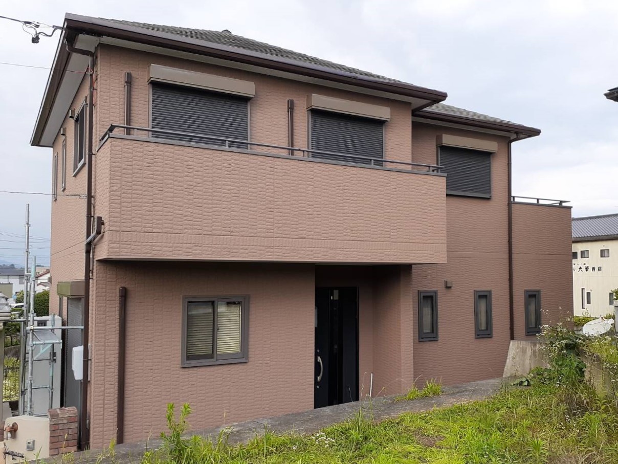 トヨタホーム施工のお住まいの外壁塗り替え　豊田市新町　Y様邸　断熱塗料ガイナ