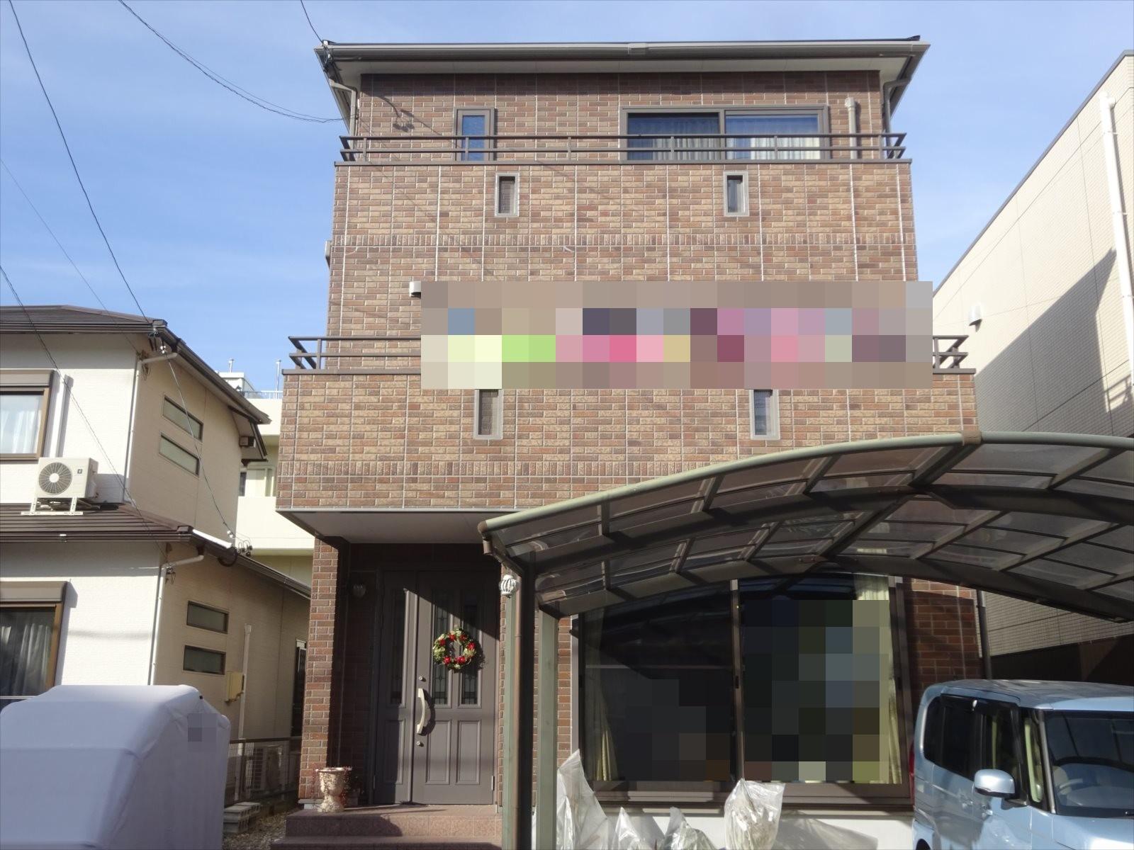 トヨタホーム施工のお住まいのクリヤ―外壁塗装・屋根カバー事例　豊田市曙町　K様　スーパームキコートクリヤ―