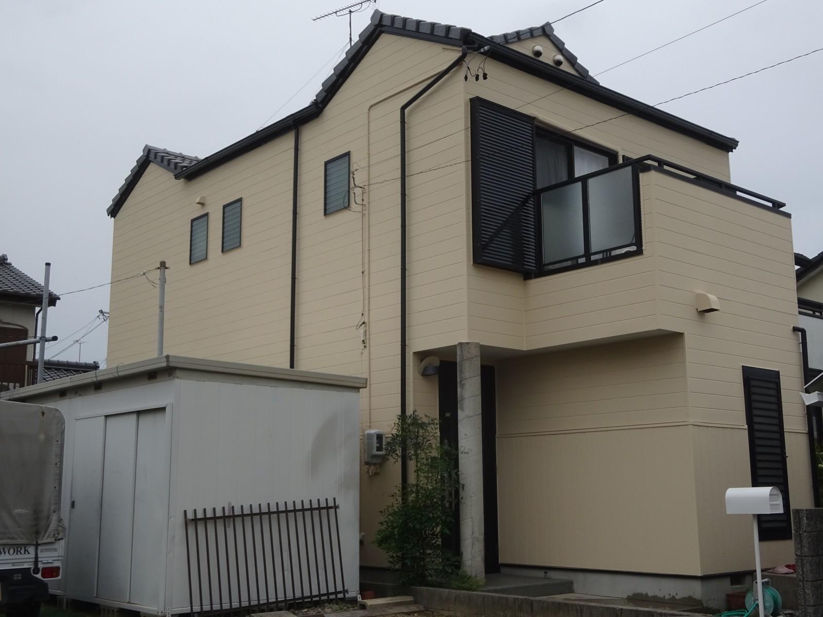 築25年の建物の屋根外壁塗装＆ベランダ防水　施工事例紹介　岡崎市中園町　K様邸