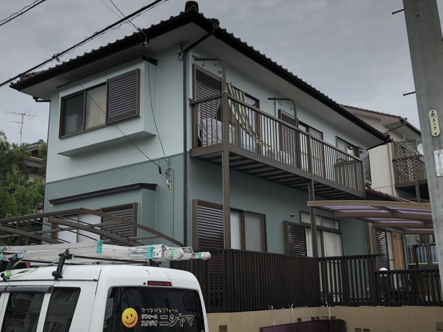 イワクラゴールデンホームの建物の外壁塗装　豊田市五ケ丘　Y様邸　スーパームキコート