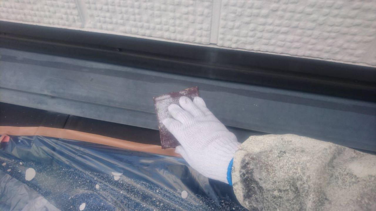 【熨斗板金塗装】ケレン作業