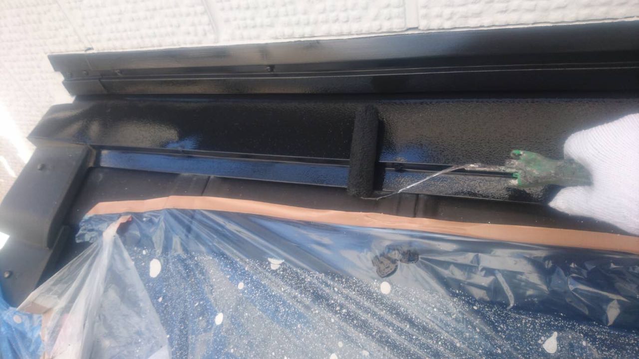 【熨斗板金塗装】仕上げ塗装2回目