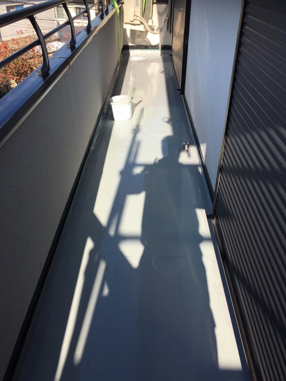 【防水工事】トップコート塗布