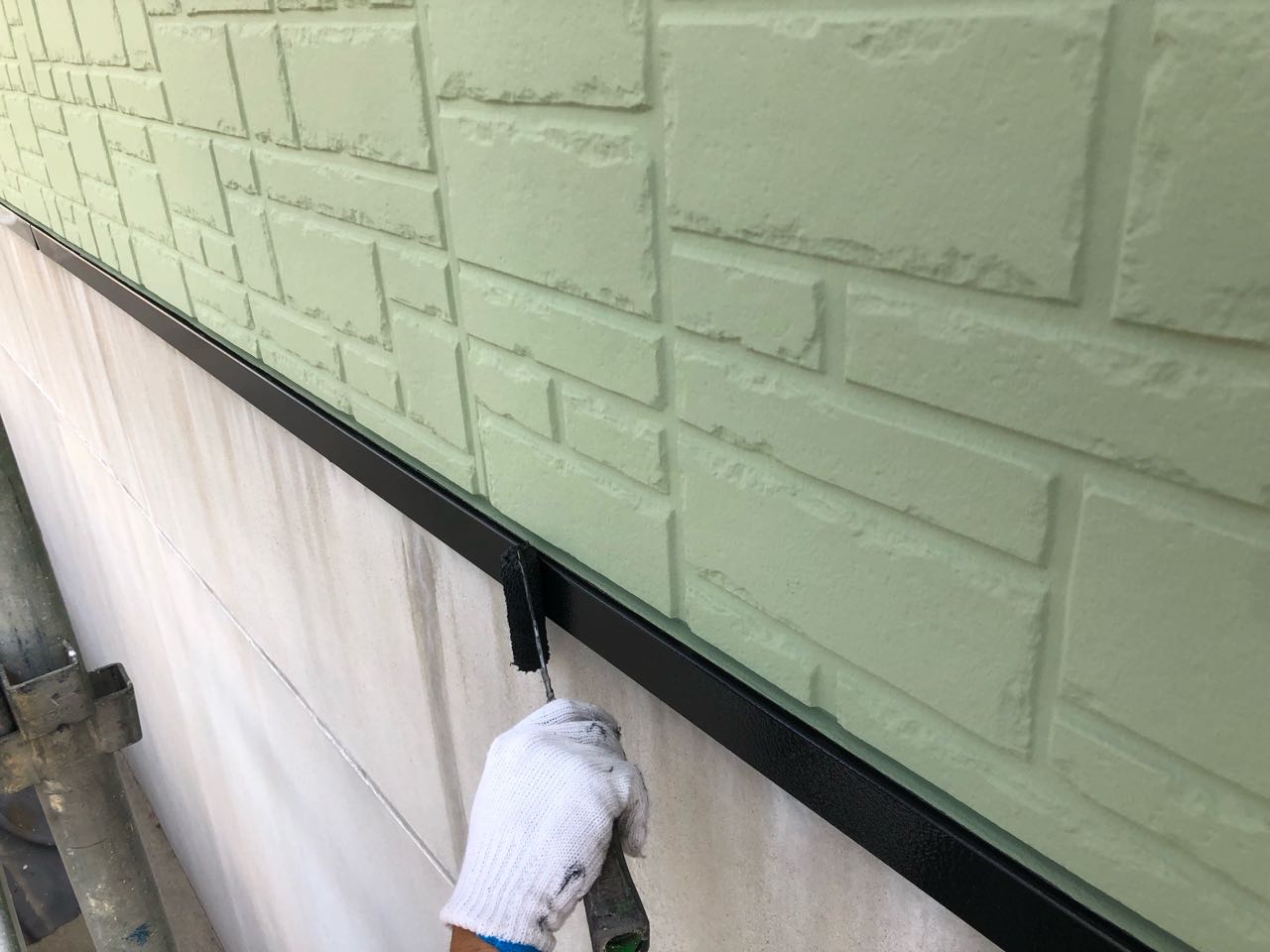 【水切り塗装】上塗り