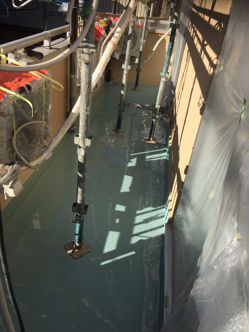 【防水工事】ウレタン防水塗布2回目