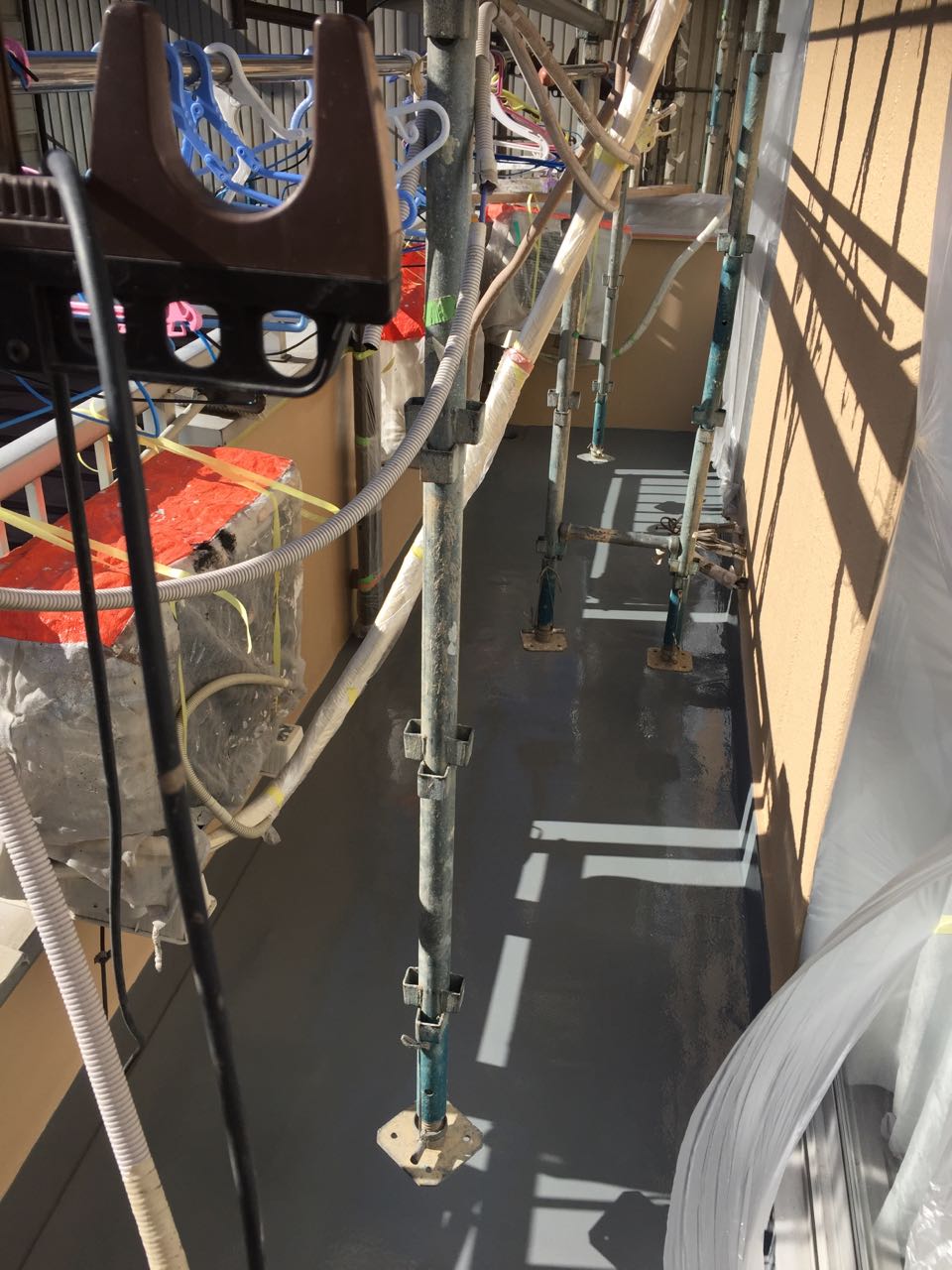 【防水工事】トップコート塗布