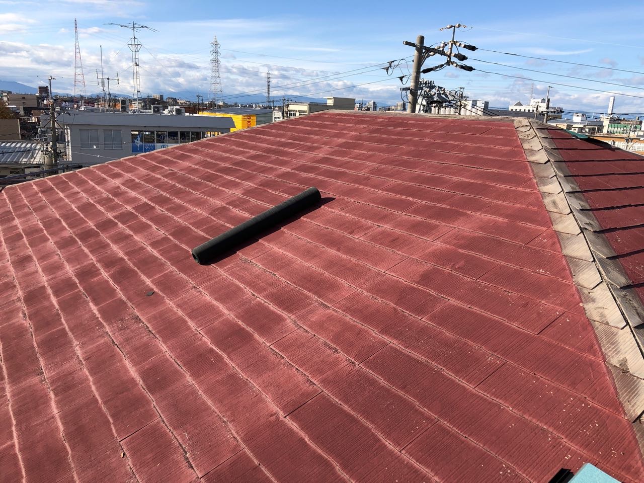 【屋根板金工事】棟撤去