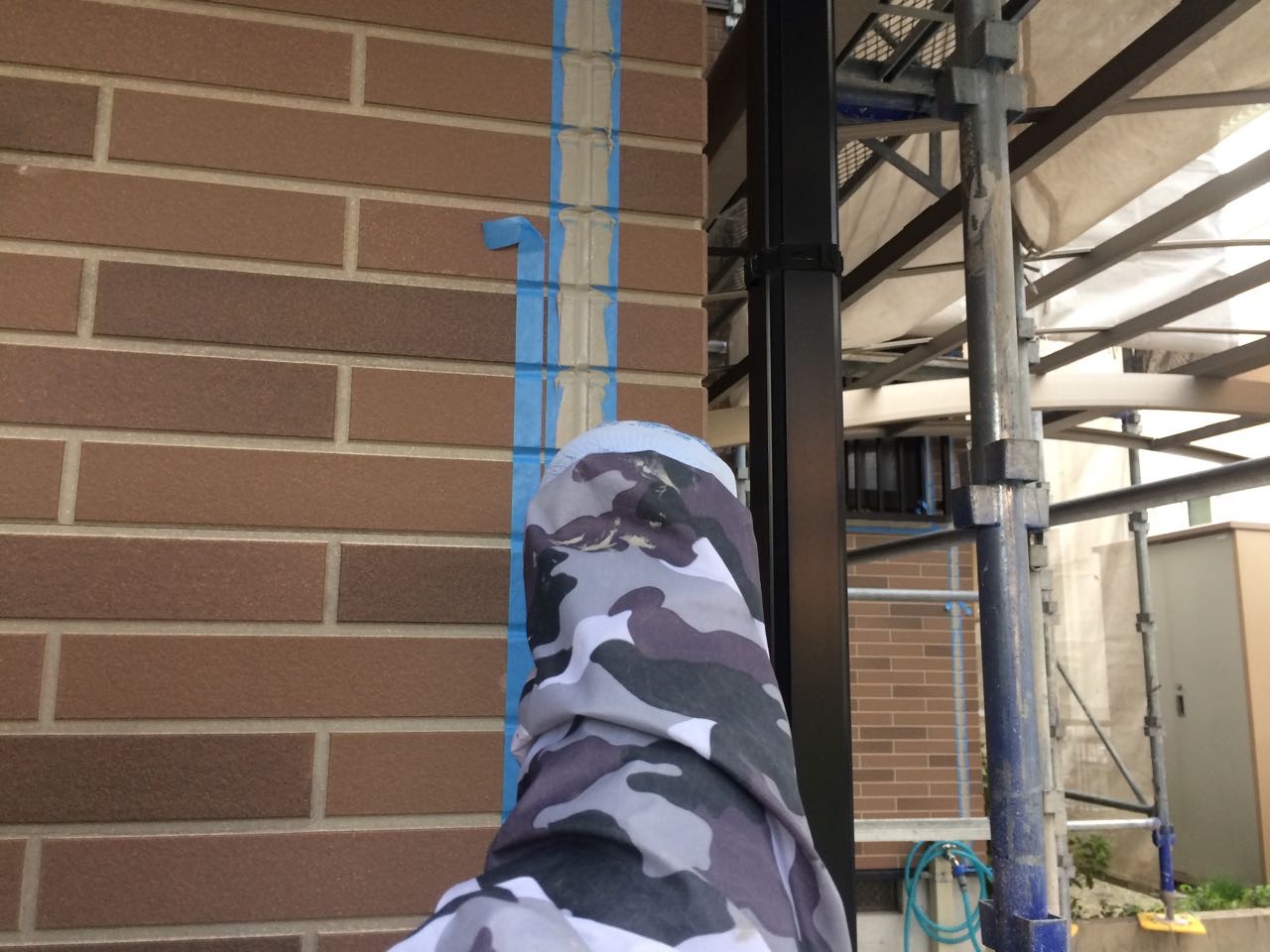 【シーリング工事】ヘラ押さえ