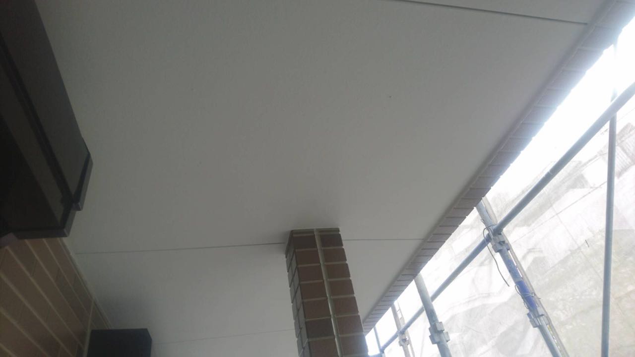 【軒天塗装】完了