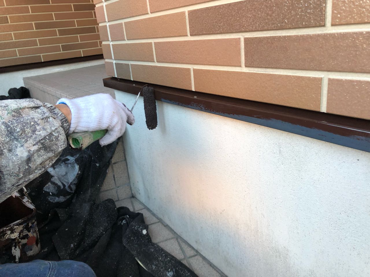 【水切り塗装】下塗り