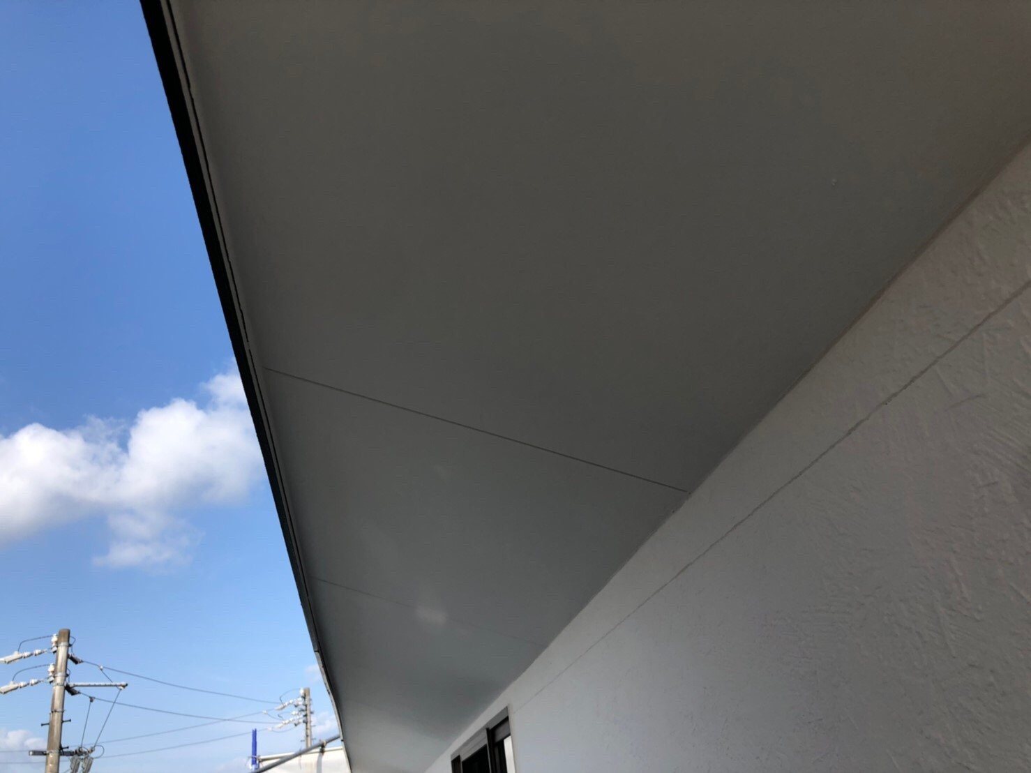 【軒天塗装】完了