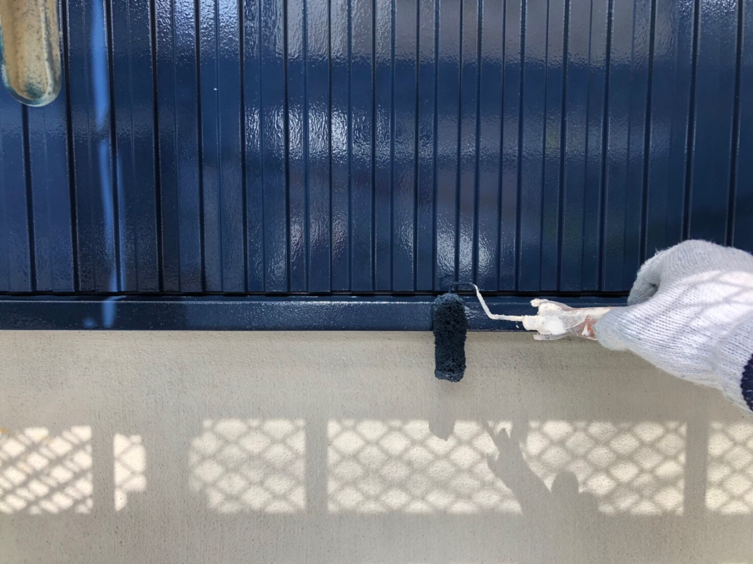 【水切り塗装】上塗り