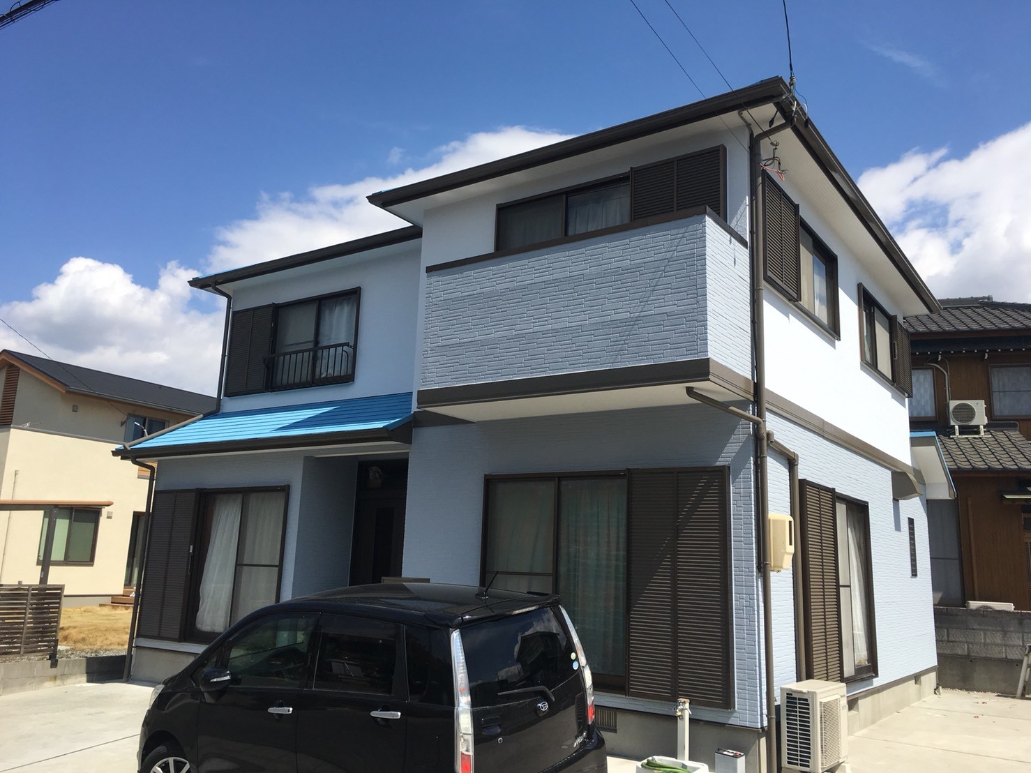 碧南市入船町での屋根外壁塗装、断熱塗料ガイナを使用しました！ K様邸