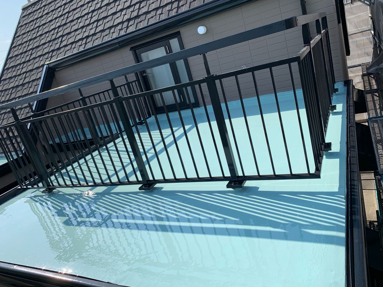 【防水工事】ウレタン防水塗布1回目