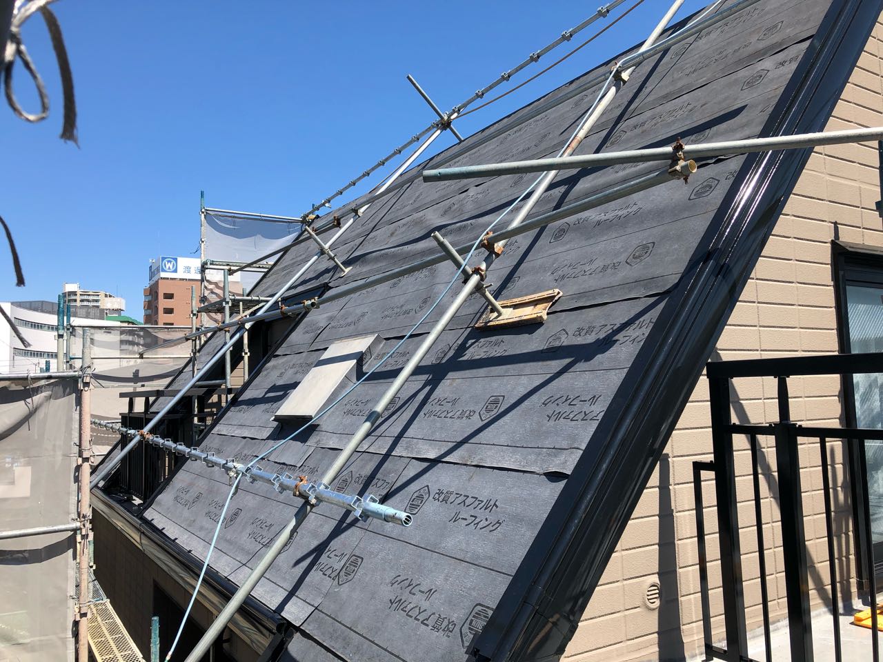 【屋根板金工事】ルーフィング