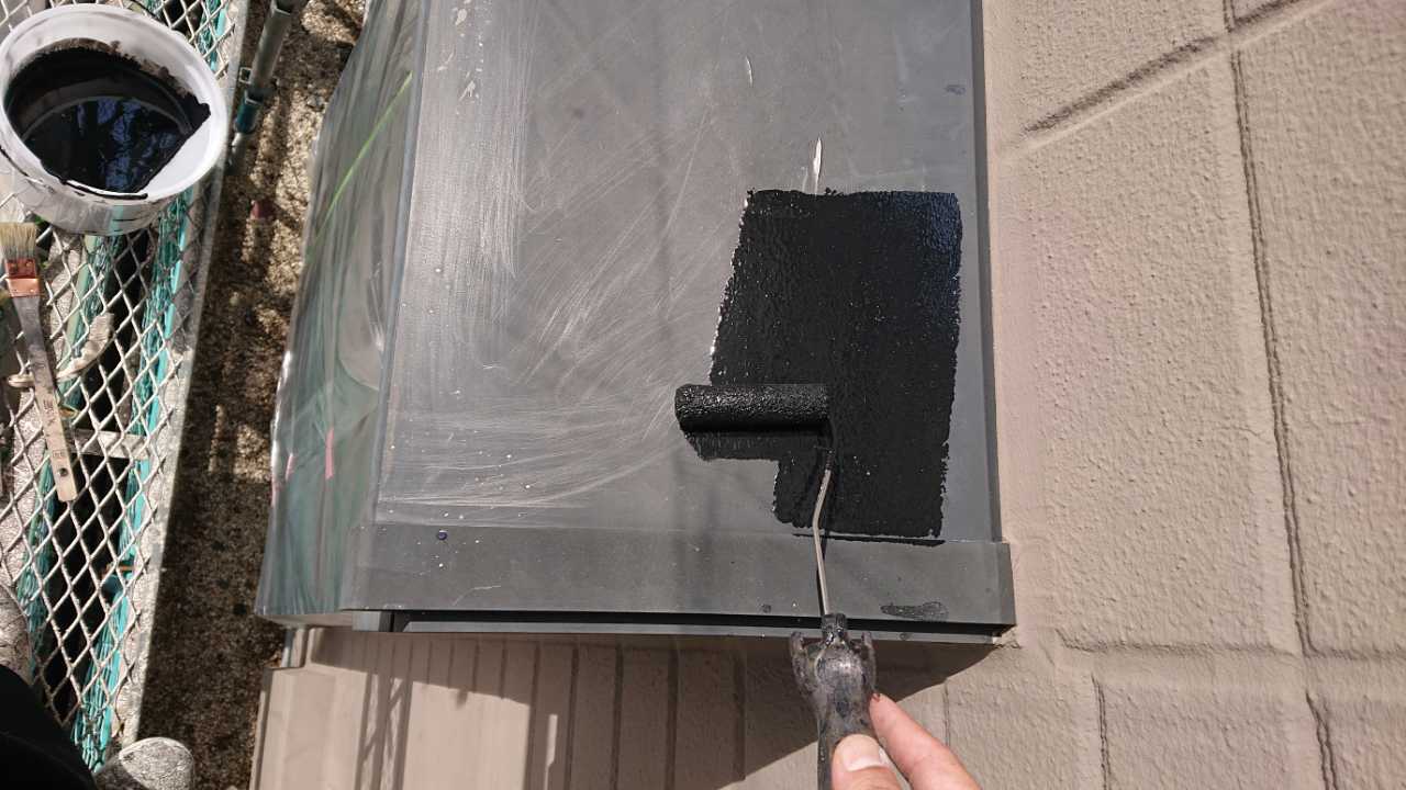 【庇塗装】下塗り