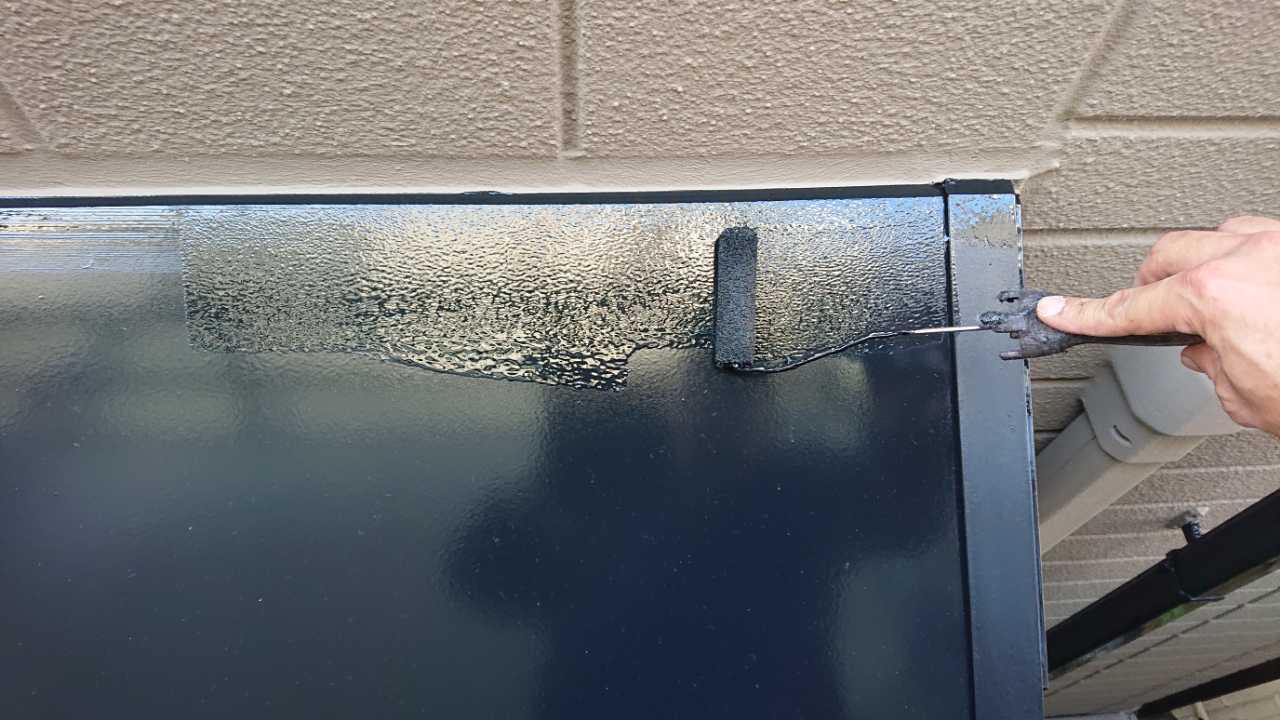 【庇塗装】上塗り