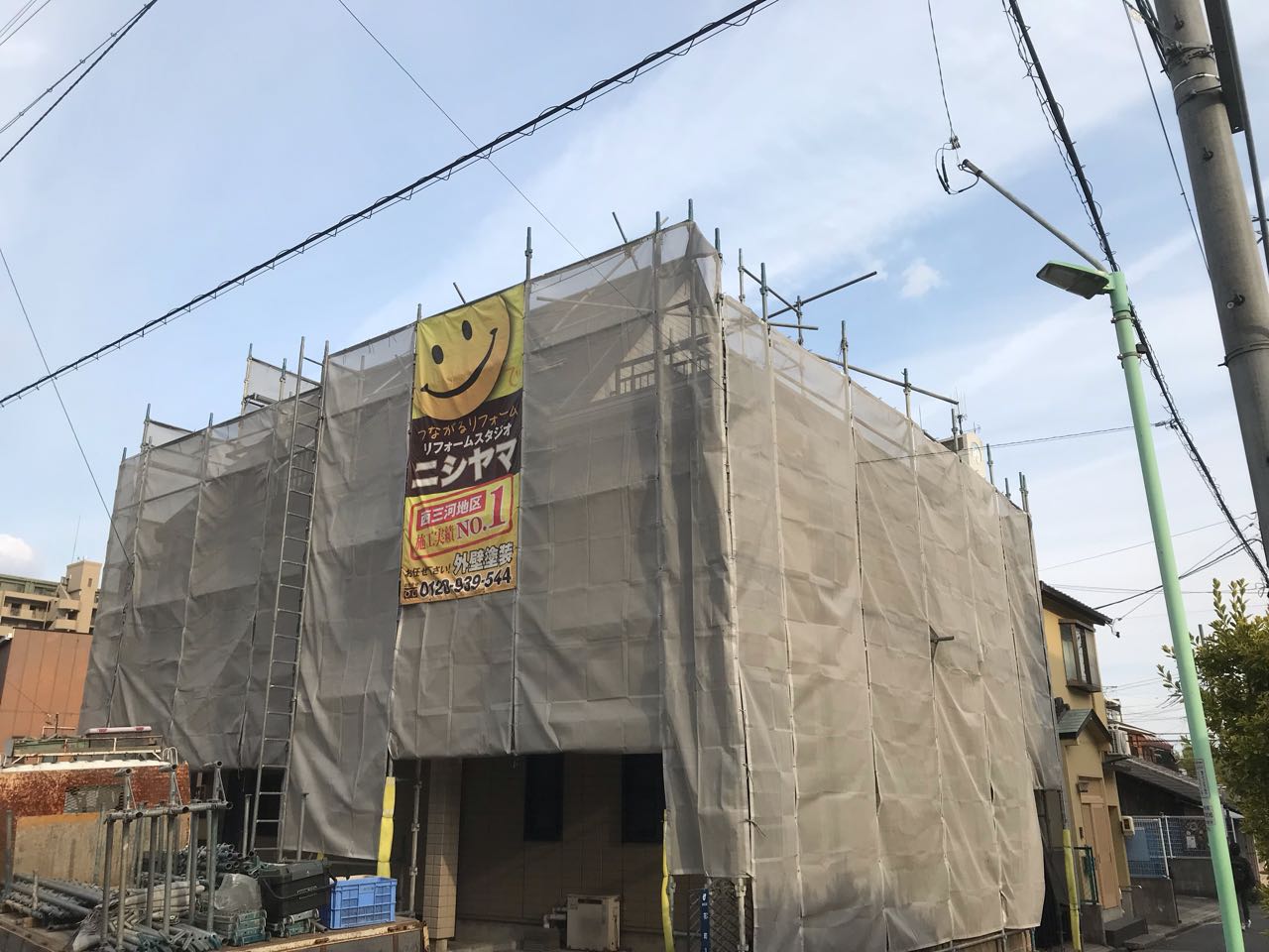 【足場設置工事】完了全景