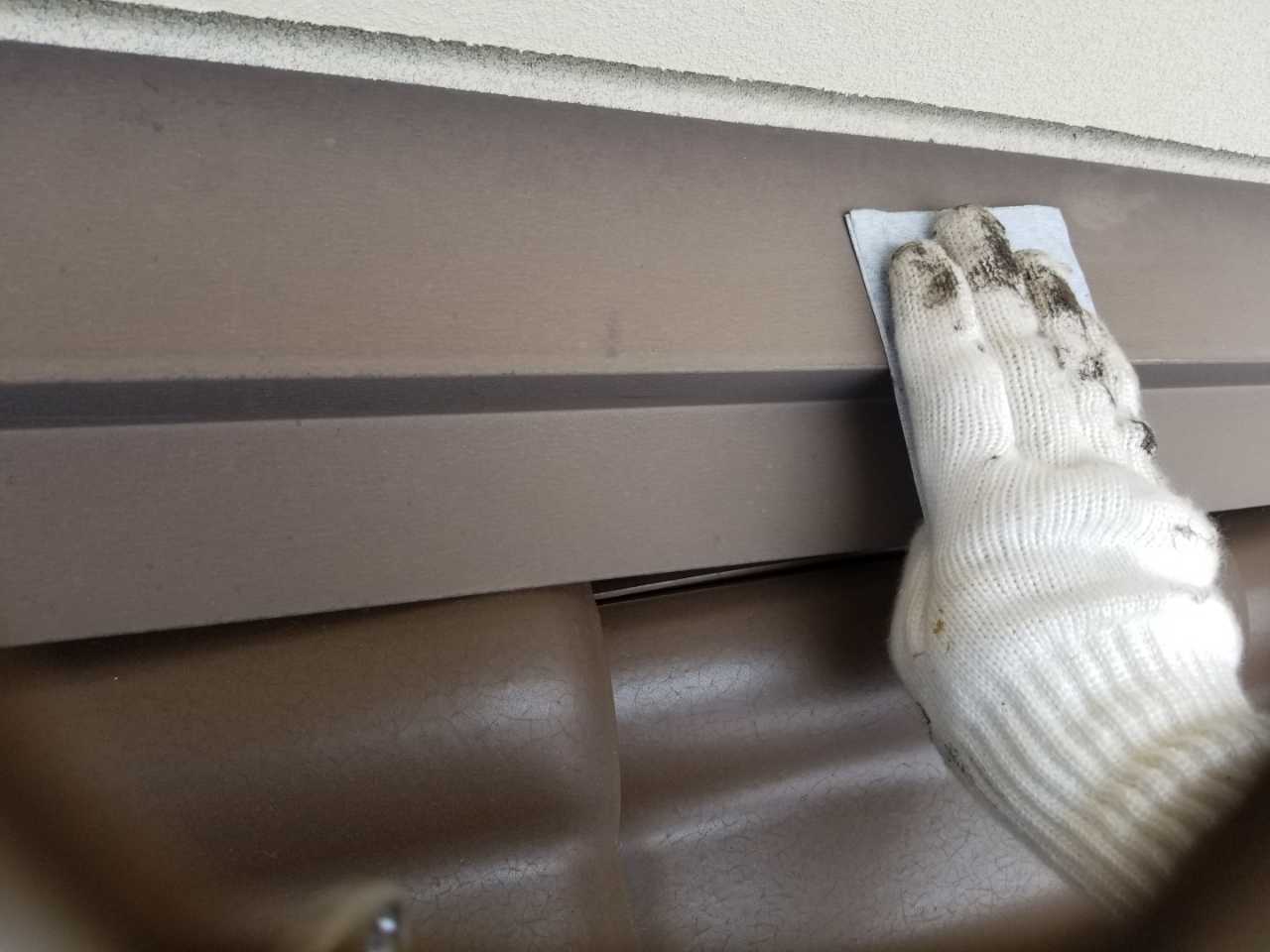 【熨斗板金塗装】ケレン作業