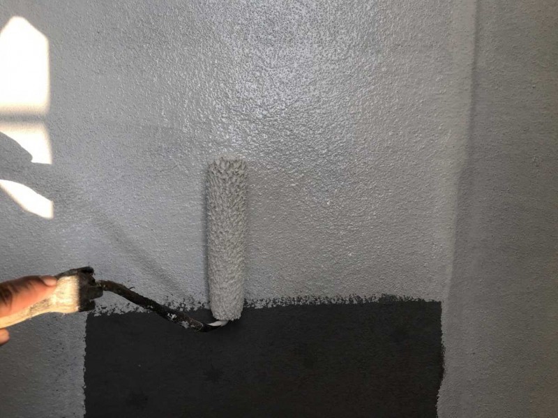 【防水工事】プライマー塗布