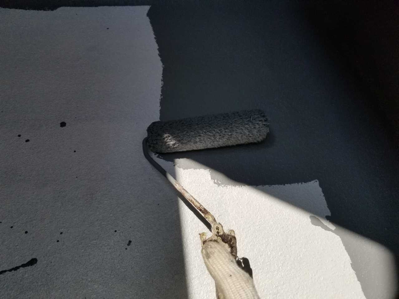 【防水工事】トップコート塗布