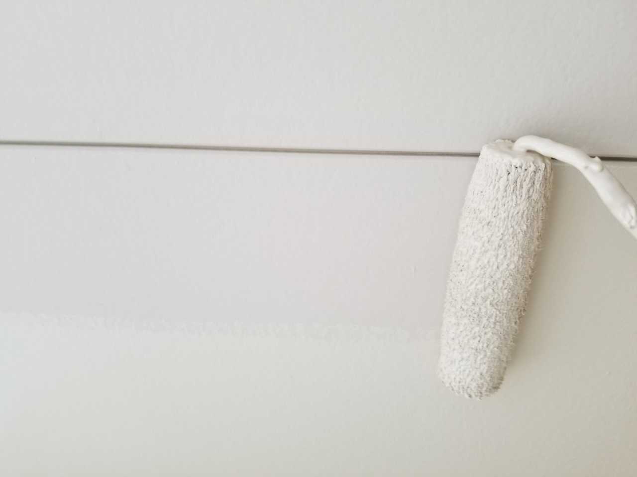 【軒天塗装】上塗り