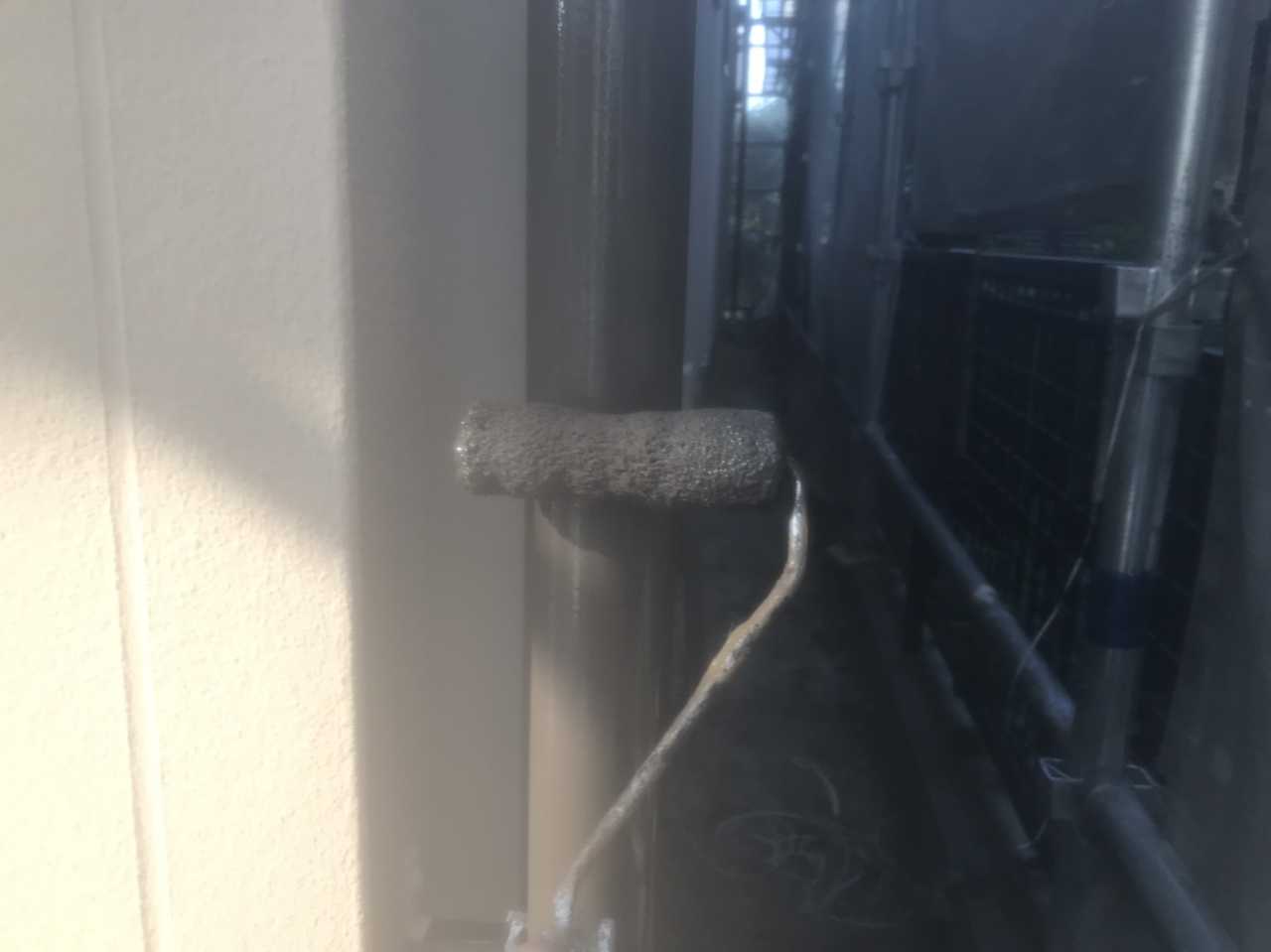 【雨樋塗装】上塗り