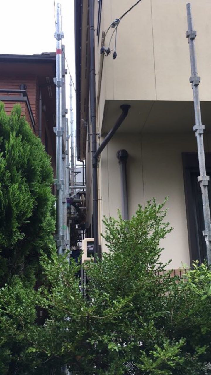 【足場設置工事】設置中