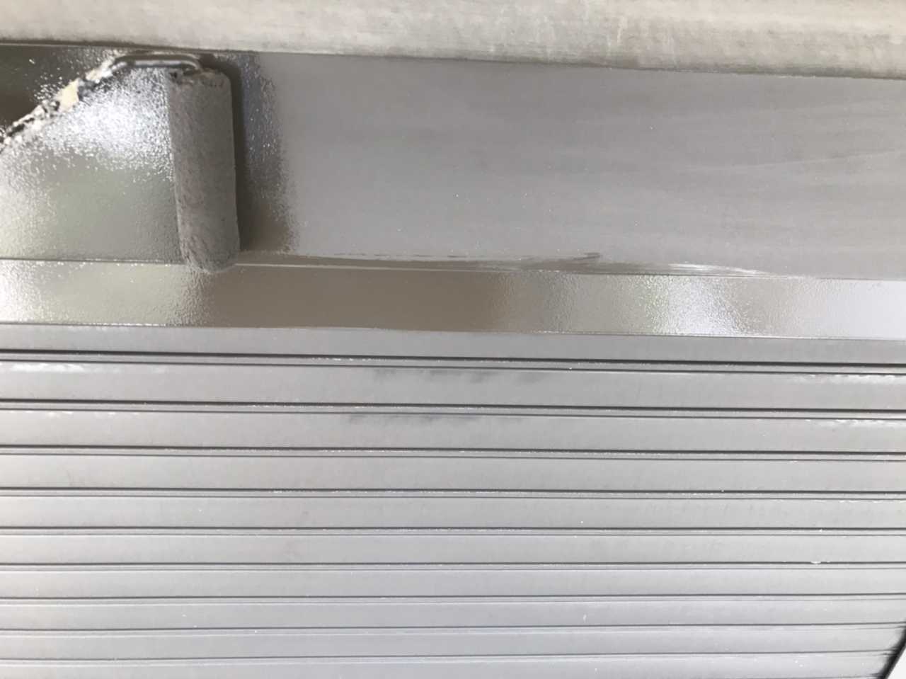 【シャッターボックス塗装】下塗り