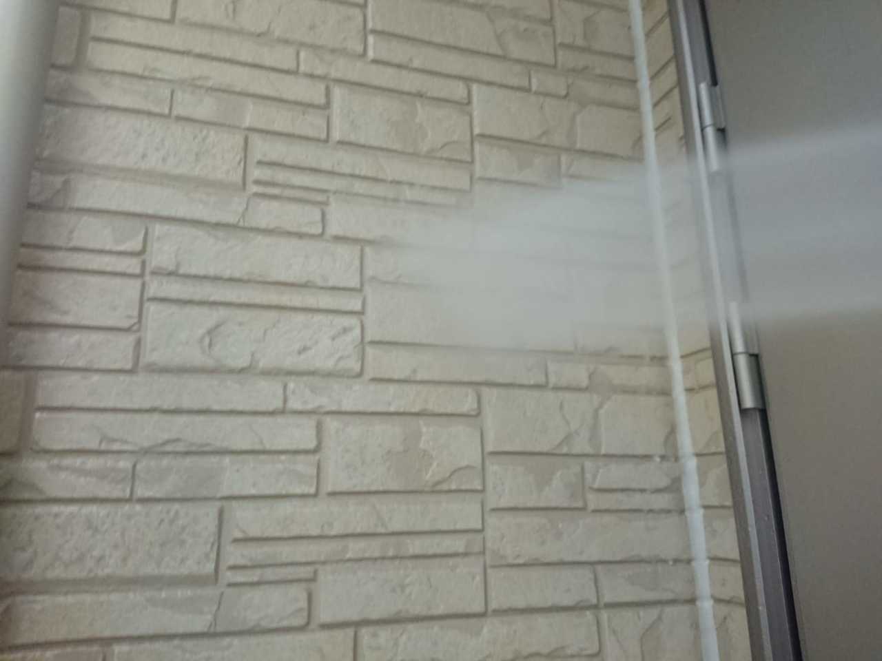 【外壁洗浄】バイオ洗剤塗布