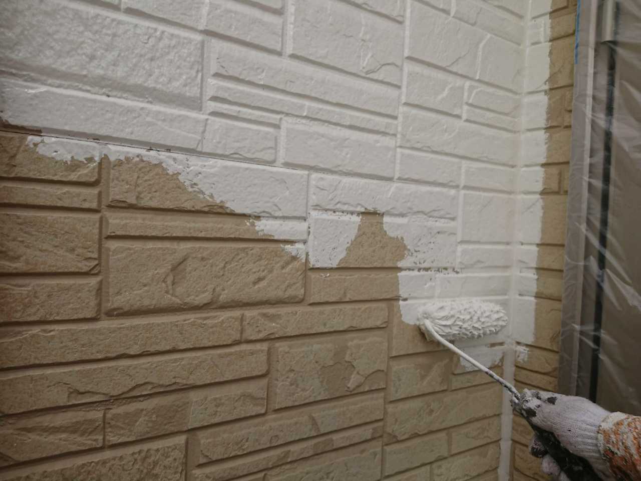 【外壁塗装1】中塗り