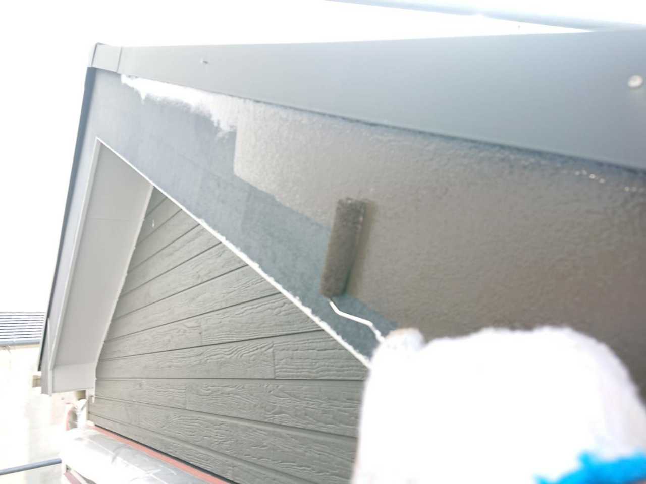 【破風・鼻隠し塗装】下塗り