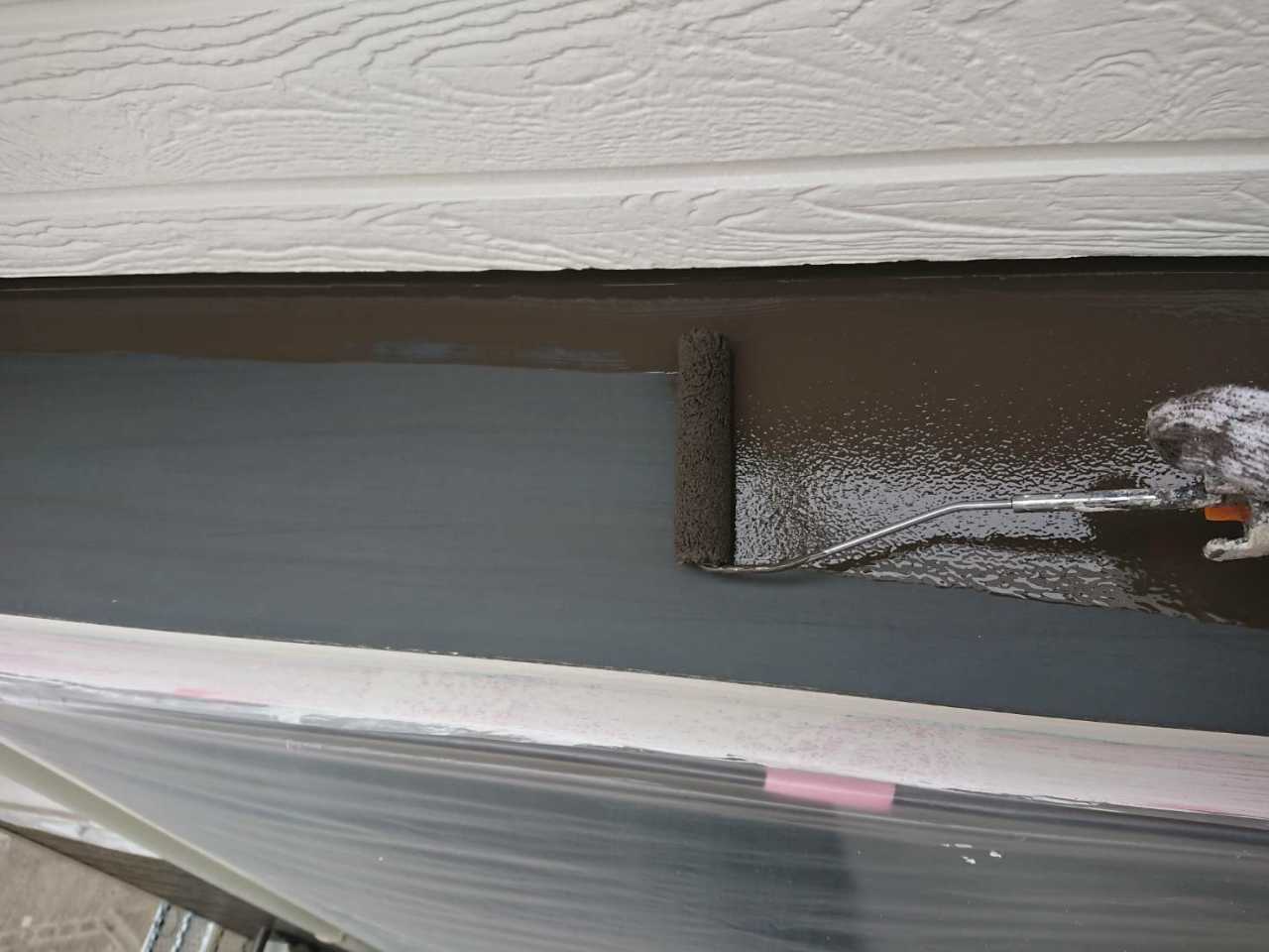 【庇塗装】下塗り