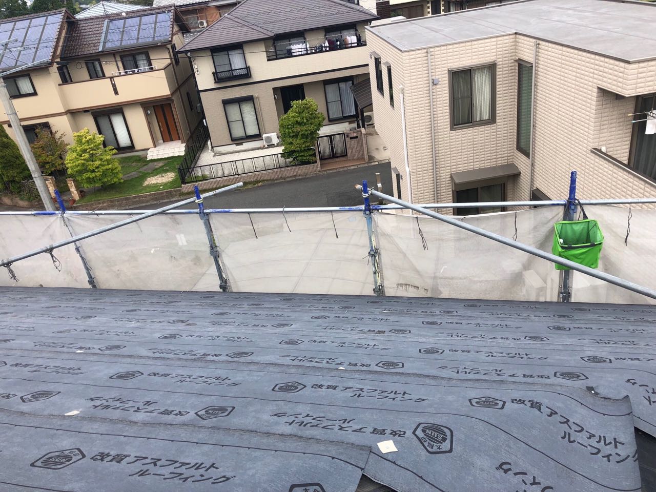 【屋根板金工事】ルーフィング