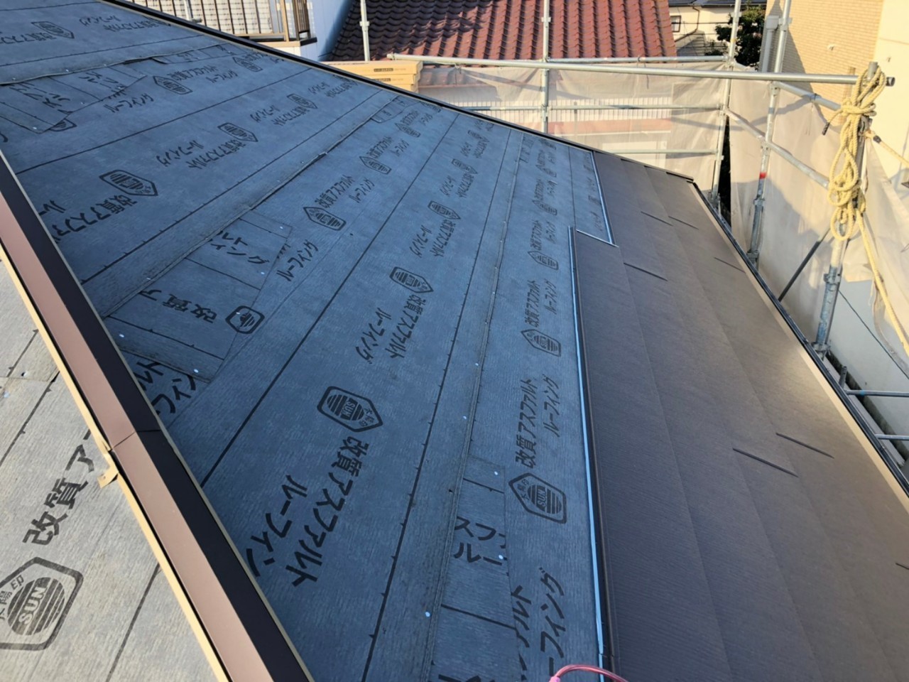 【屋根葺き替え】屋根本体施工