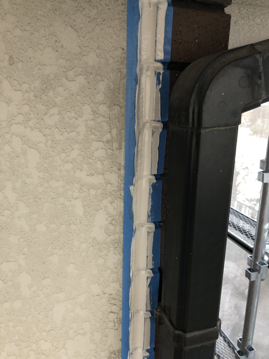 【シーリング工事】ヘラ押さえ