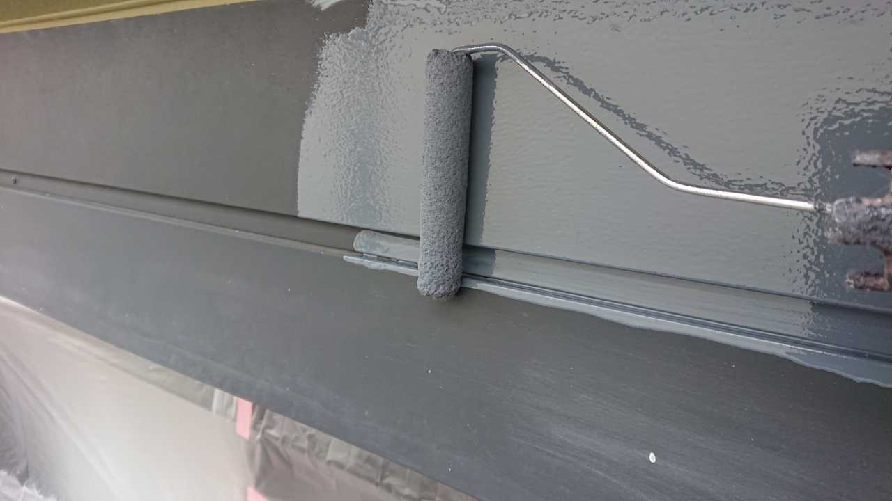 【シャッターボックス塗装】下塗り