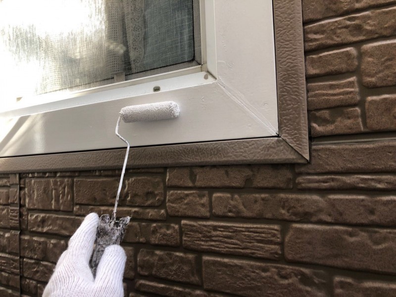 【雨戸塗装】下塗り