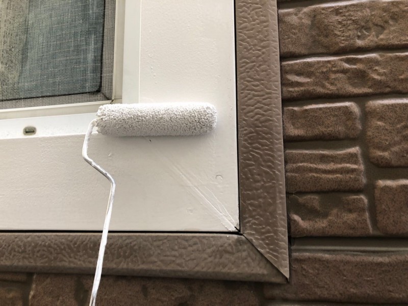 【雨戸塗装】上塗り