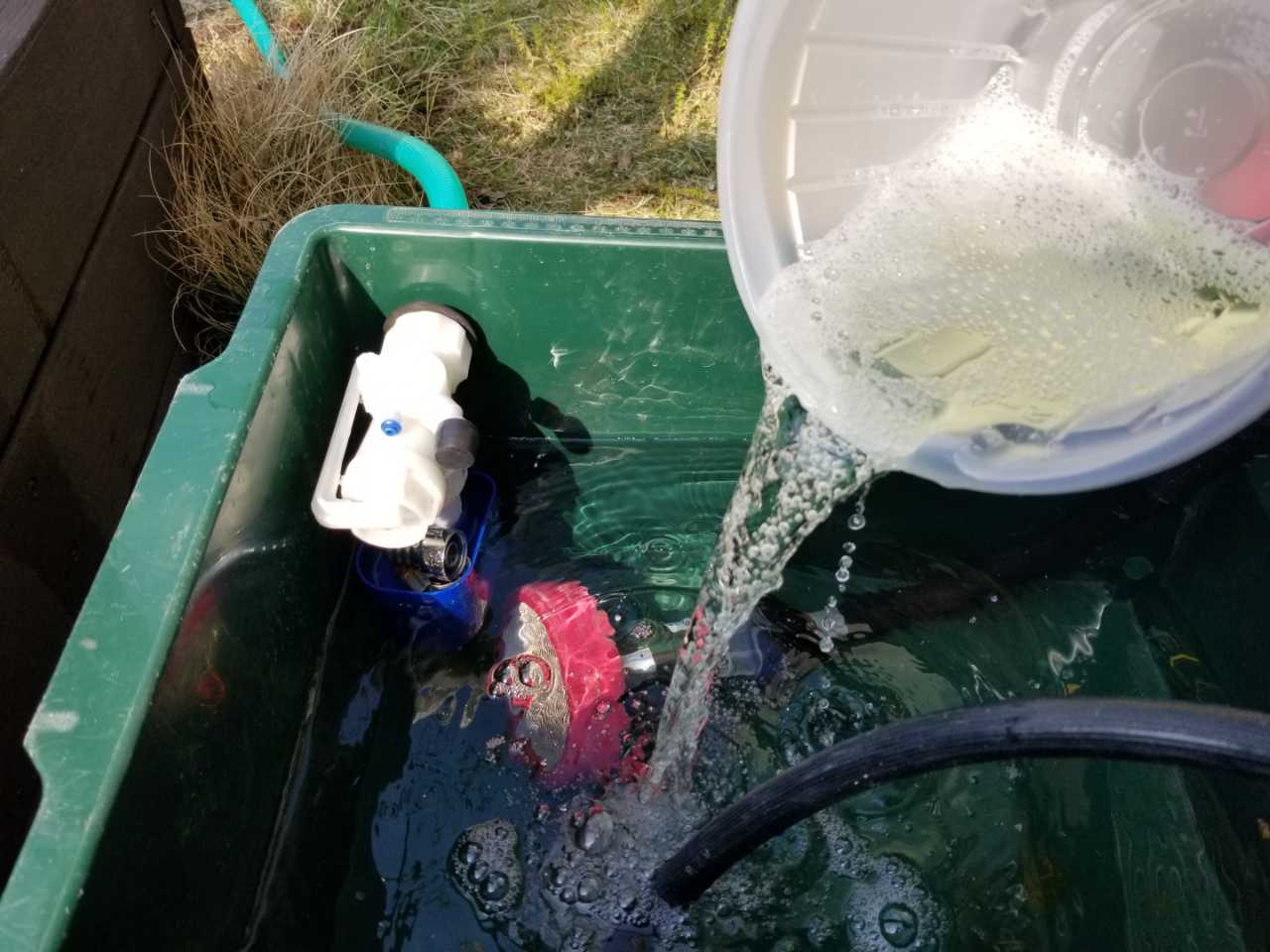 【バイオ洗剤準備】原液混入