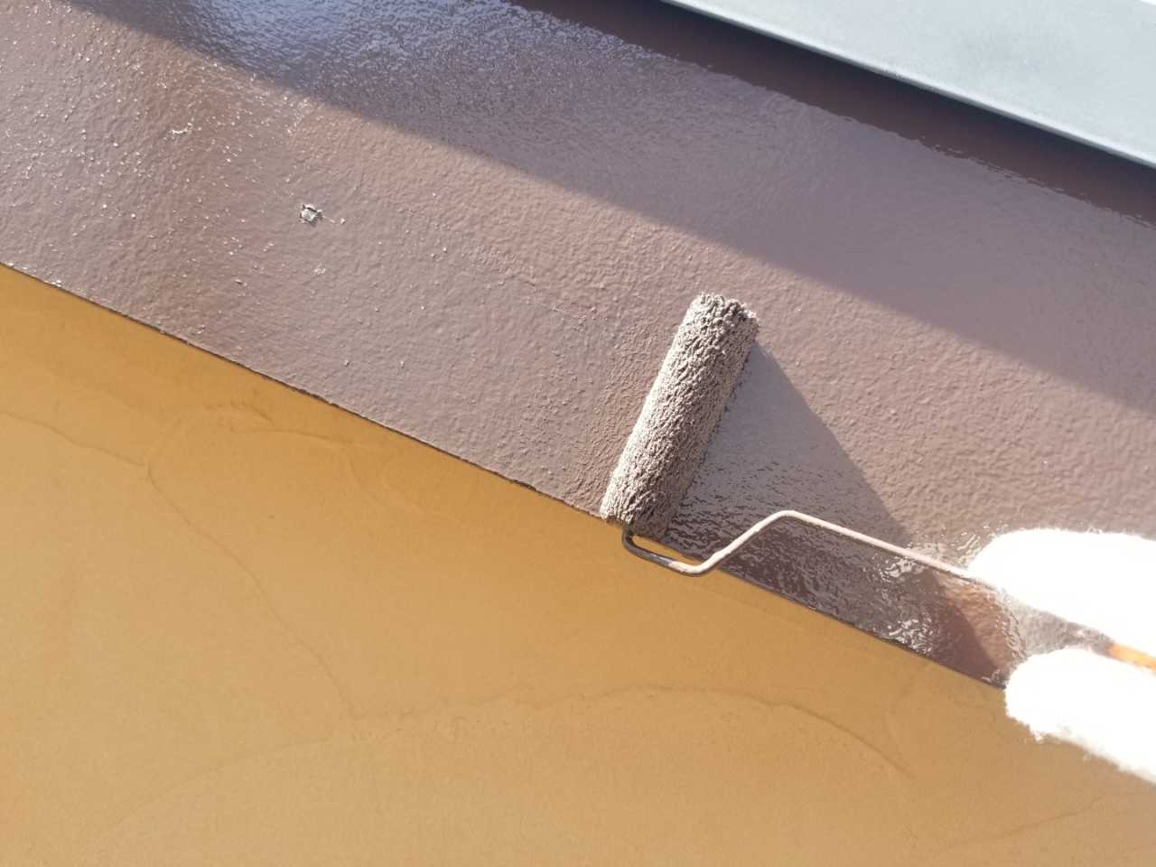 【破風・鼻隠し塗装】上塗り