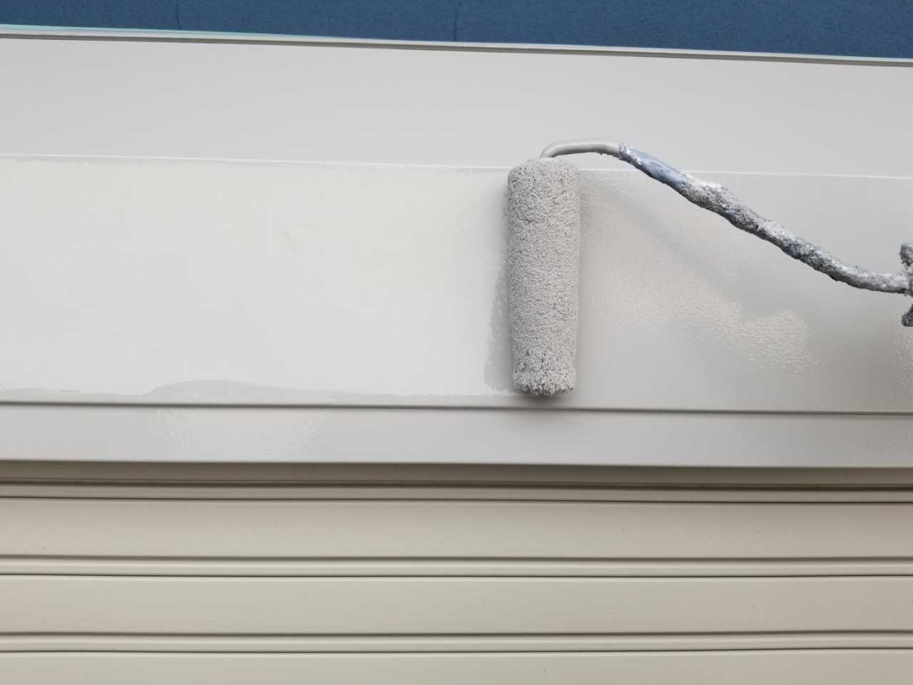 【シャッターボックス塗装】下塗り