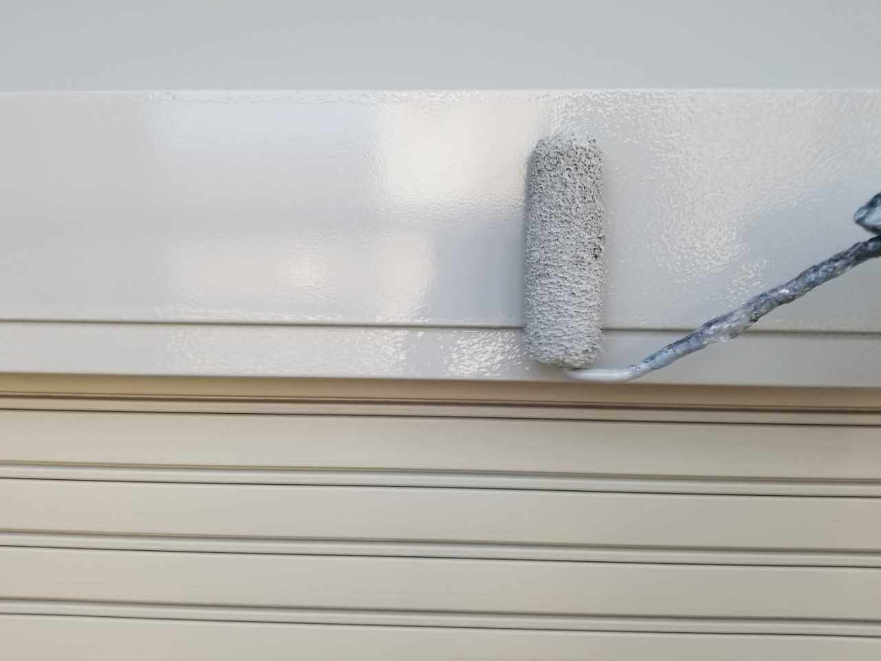 【シャッターボックス塗装】上塗り