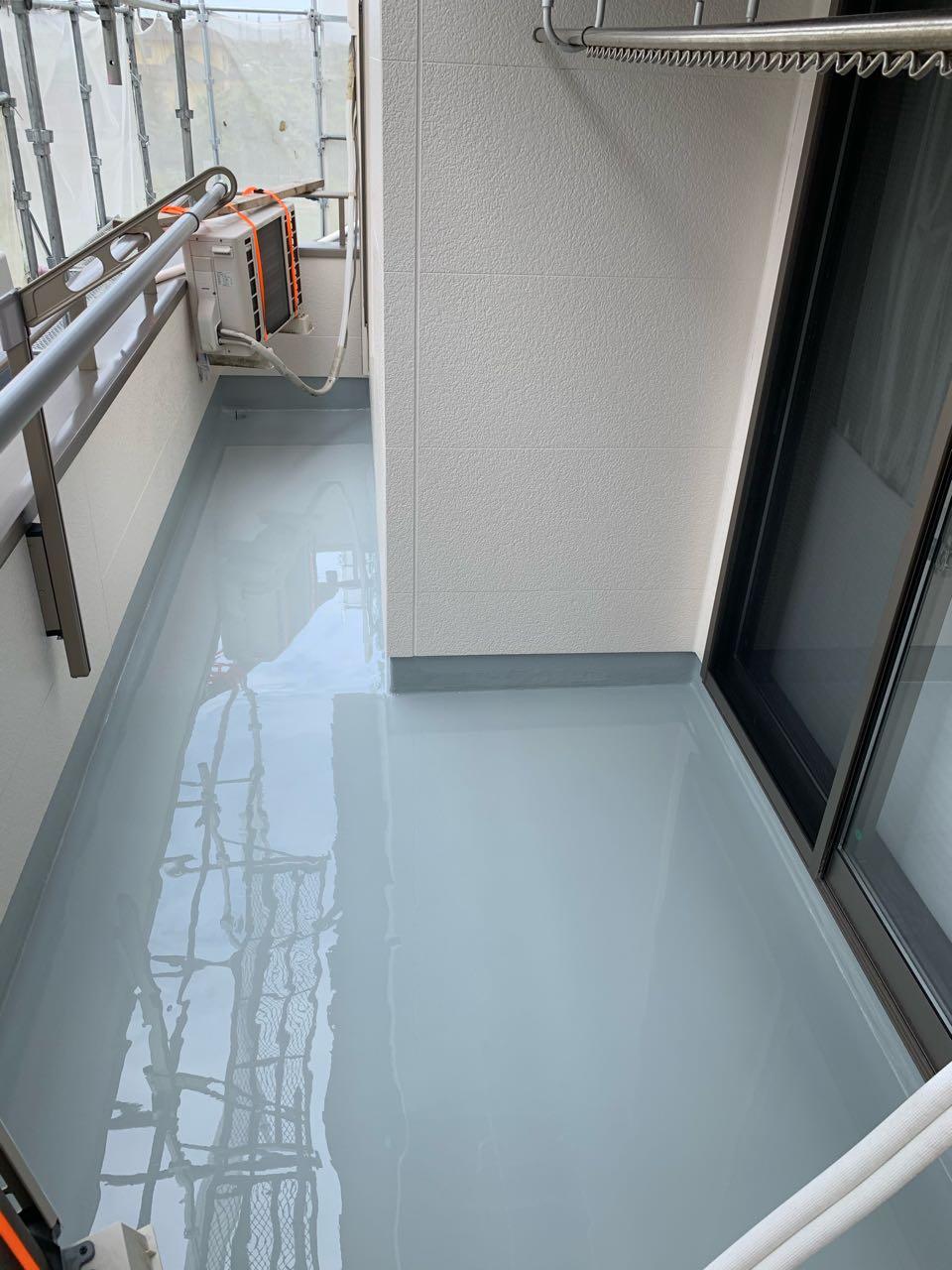 【防水工事】ウレタン防水塗布2回目