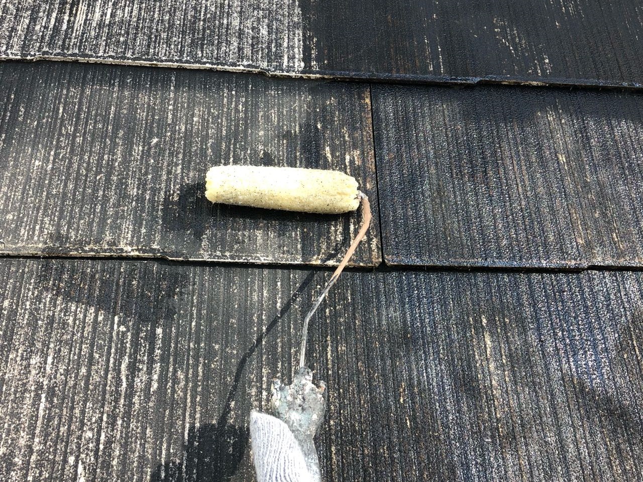 【屋根塗装】下塗り1