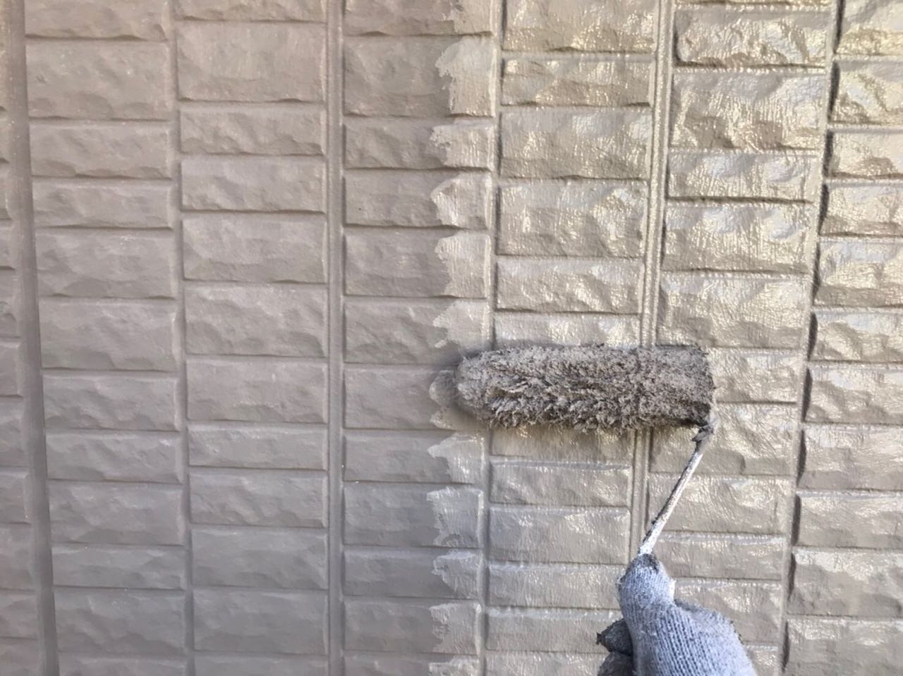 【外壁塗装1】上塗り